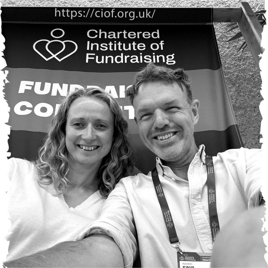 Paul at a Chartered Institute of Fundraising event